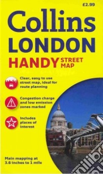 Collins London Handy Street Map libro in lingua di Collins Uk (COR)