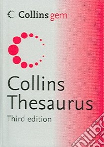 Collins Thesaurus A-Z libro in lingua di Not Available (NA)