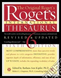 Roget's International Thesaurus libro in lingua di Kipfer Barbara Ann (EDT), Chapman Robert L. (EDT)