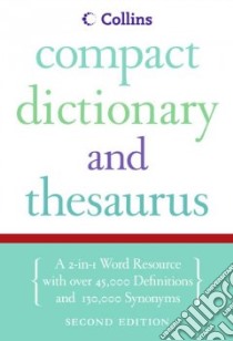 Collins Dictionary & Thesaurus libro in lingua di Not Available (NA)