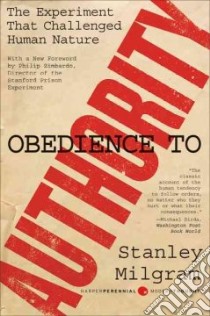 Obedience to Authority libro in lingua di Milgram Stanley