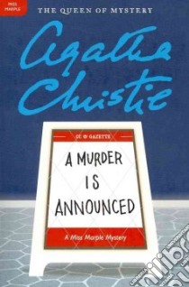 A Murder Is Announced libro in lingua di Christie Agatha