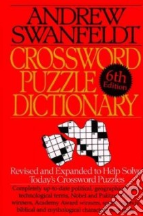 Crossword Puzzle Dictionary libro in lingua di Swanfeldt Andrew