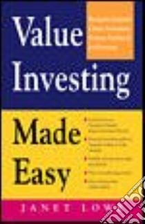 Value Investing Made Easy libro in lingua di Lowe Janet