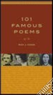 101 Famous Poems libro in lingua di Cook Roy Jay