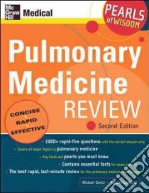 Pulmonary Medicine libro in lingua di Zevitz Michael (EDT), Lenhardt Richard (EDT)