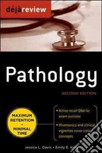 Deja Review Pathology libro in lingua di Davis Jessica, King Emily