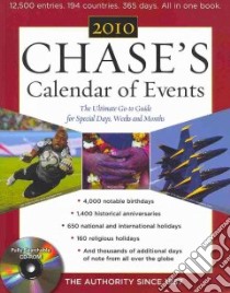 Chase's Calendar of Events 2010 libro in lingua di Chase’s (COR)