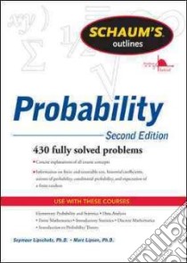 Probability libro in lingua di Lipschutz Seymour, Lipson Marc