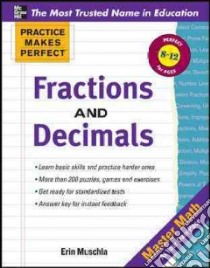 Fractions, Decimals, and Percents libro in lingua di Muschla-Berry Erin