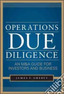 Operations Due Diligence libro in lingua di Grebey James F.