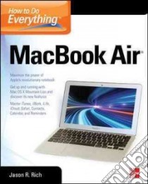 How to Do Everything Macbook Air libro in lingua di Rich Jason R.