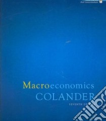Macroeconomics libro in lingua di Colander David C.