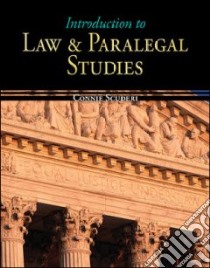 Introduction to Law & Paralegal Studies libro in lingua di Scuderi Connie Farrell