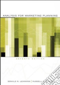Analysis for Marketing Planning libro in lingua di Lehmann Donald R., Winer Russell S.