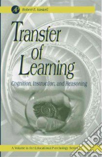 Transfer of Learning libro in lingua di Haskell Robert E.