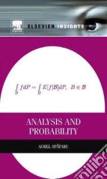 Analysis and Probability libro in lingua di Spataru Aurel