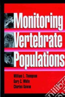 Monitoring Vertebrate Populations libro in lingua di William L. Thompson