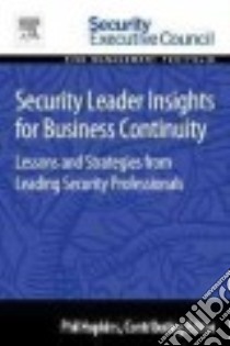 Security Leader Insights for Business Continuity libro in lingua di Hayes Bob (EDT)