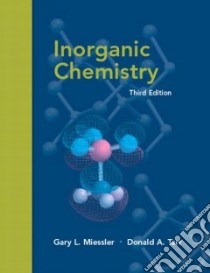 Inorganic Chemistry libro in lingua di Miessler Gary L., Tarr Donald A.