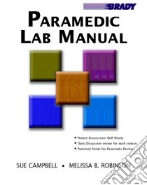 Paramedic Lab Manual libro in lingua di Melissa Robinson