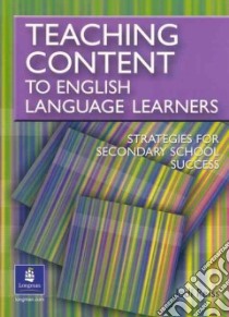 Teaching Content To English Language Learners libro in lingua di Reiss Jodi