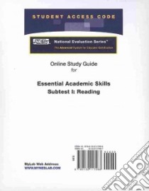Essential Academic Skills Subtest libro in lingua di Pearson Teacher Education