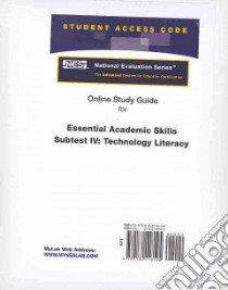 Essential Academic Skills Subtest IV: Technology Literacy libro in lingua di Pearson Teacher Education (COR)