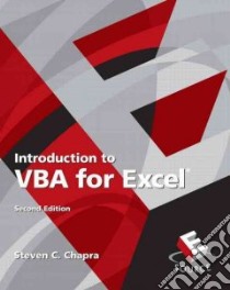 Introduction to VBA for Excel libro in lingua di Chapra Steven C.