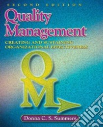Quality Management libro in lingua di Summers Donna C. S.