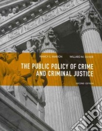 The Public Policy of Crime and Criminal Justice libro in lingua di Marion Nancy E., Oliver Willard M.