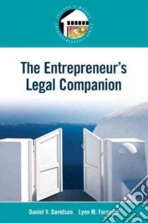 The Entrepreneur's Legal Companion libro in lingua di Davidson Daniel V., Forsythe Lynn M.