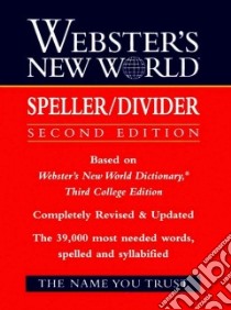 Webster's New World Speller/Divider libro in lingua di Miller Shirley M.