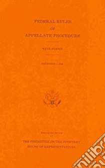 Federal Rules of Appellate Procedure libro in lingua di Not Available (NA)