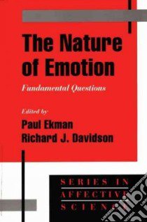 The Nature of Emotion libro in lingua di Ekman Paul (EDT), Davidson Richard J. (EDT)