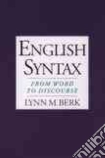 English Syntax libro in lingua di Berk Lynn M.