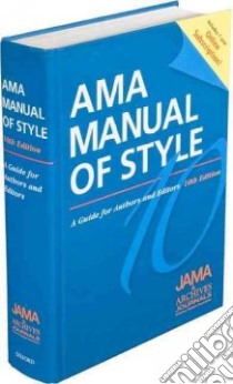 AMA Manual of Style libro in lingua di American Medical Association (COR)