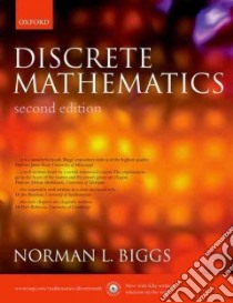 Discrete Mathematics libro in lingua di Biggs Norman L.