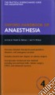Oxford Handbook of Anaesthesia libro in lingua di Allman Keith G. (EDT), Wilson Iain H. (EDT), O'Donnell Aidan M. (EDT)