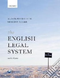 The English Legal System libro in lingua di Gillespie Alisdair A., Weare Siobhan