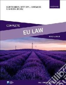 Complete EU Law libro in lingua di Berry Elspeth, Homewood Matthew J., Bogusz Barbara