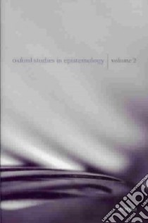 Oxford Studies in Epistemology libro in lingua di Gendler Tamar Szabo (EDT), Hawthorne John (EDT)