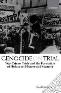 Genocide on Trial libro in lingua di Donald Bloxham