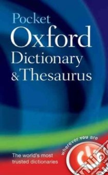 Pocket Oxford Dictionary and Thesaurus libro in lingua di Hawker Sara (EDT)