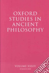 Oxford Studies in Ancient Philosophy libro in lingua di Sedley David (EDT)