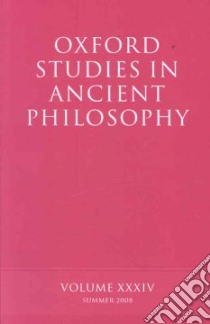 Oxford Studies in Ancient Philosophy libro in lingua di Sedley David (EDT)