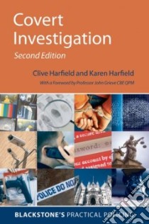 Covert Investigation libro in lingua di Harfield Clive, Harfield Karen