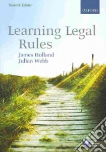 Learning Legal Rules libro in lingua di James Holland