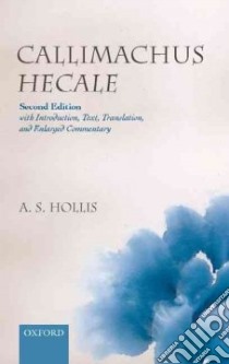 Callimachus Hecale libro in lingua di Hollis Adrian (EDT)