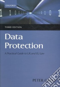 Data Protection libro in lingua di Carey Peter